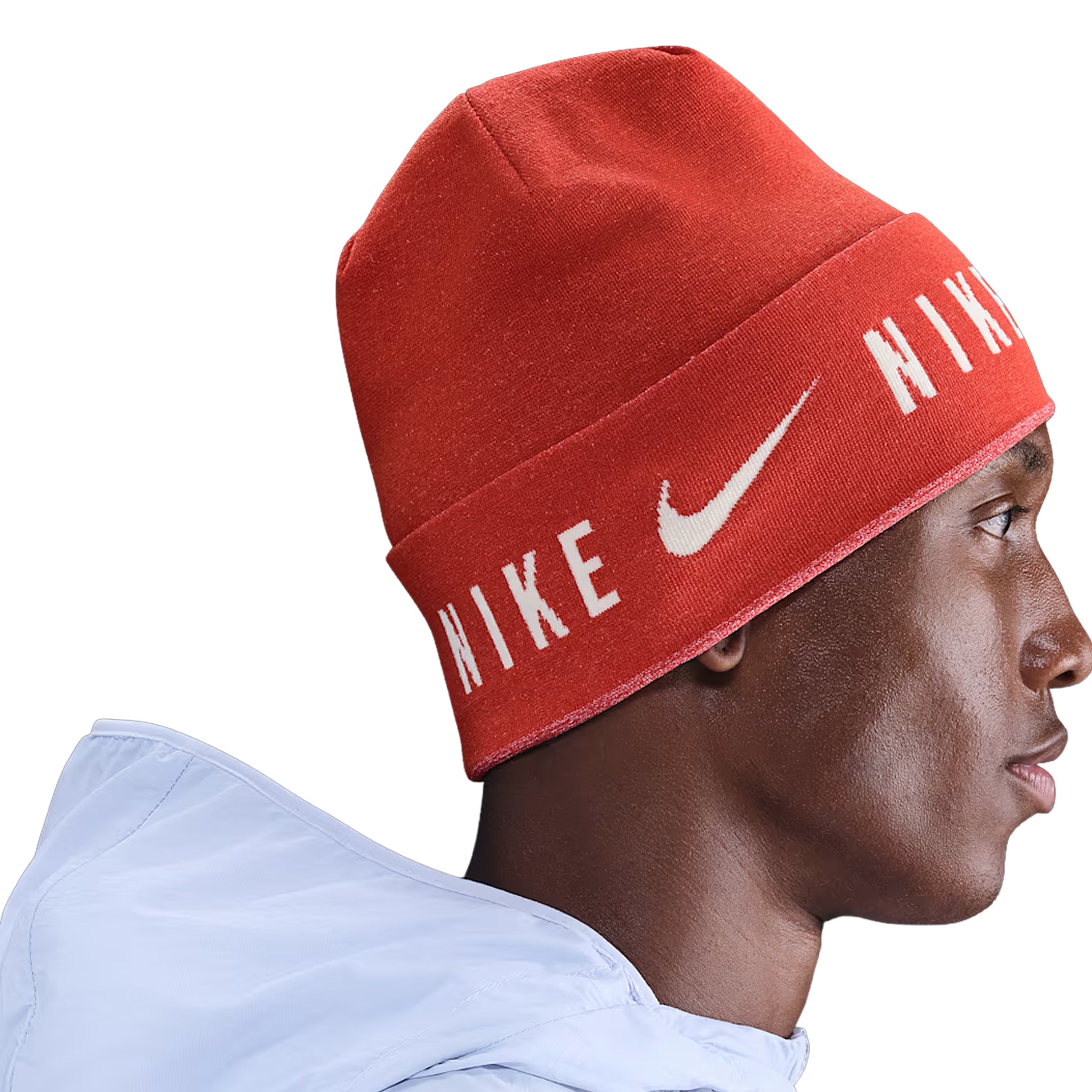 Red - Lifestyle - Nike U Knitted Dri-FIT Cuffed Beanie