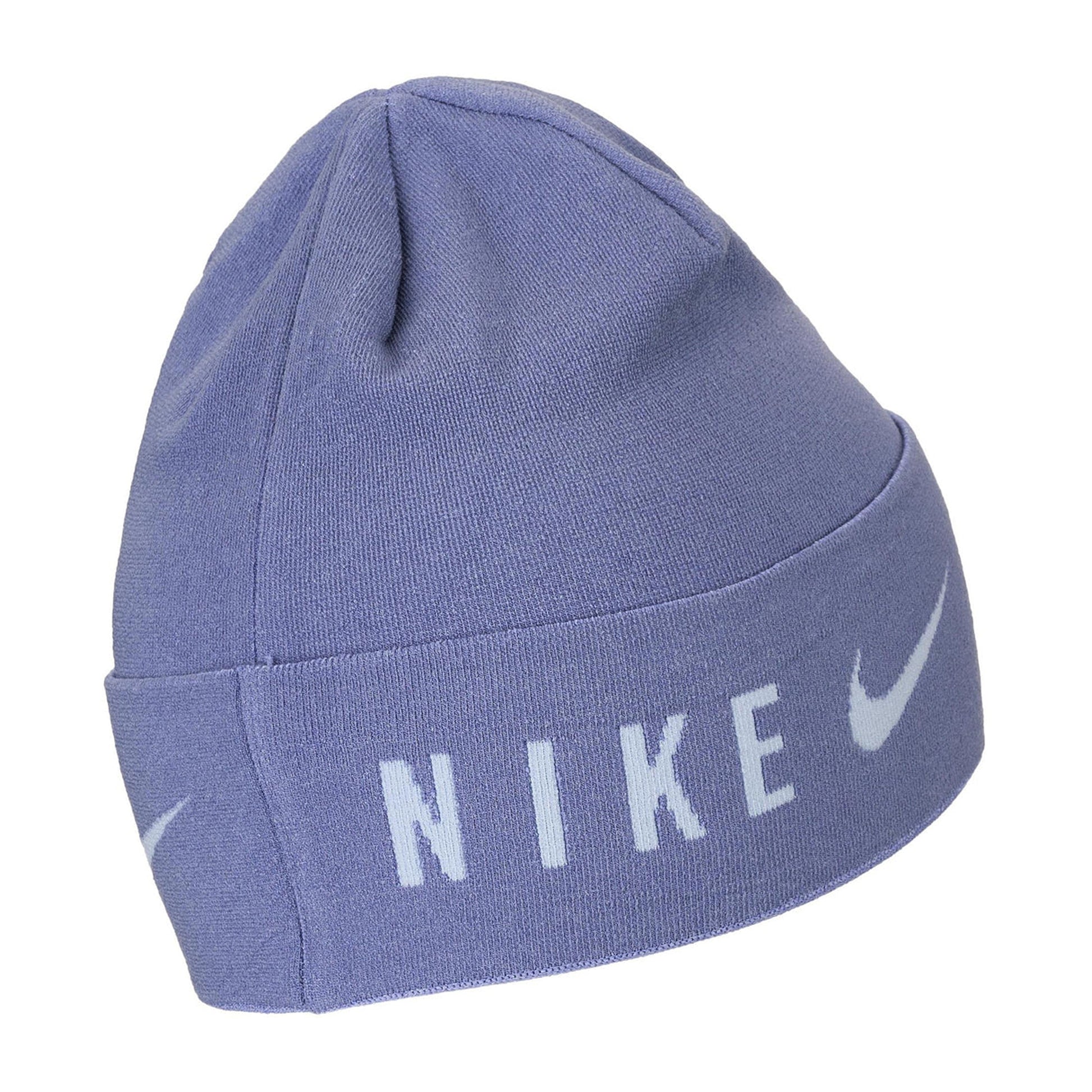 Blue - Back - Nike U Knitted Dri-FIT Cuffed Beanie