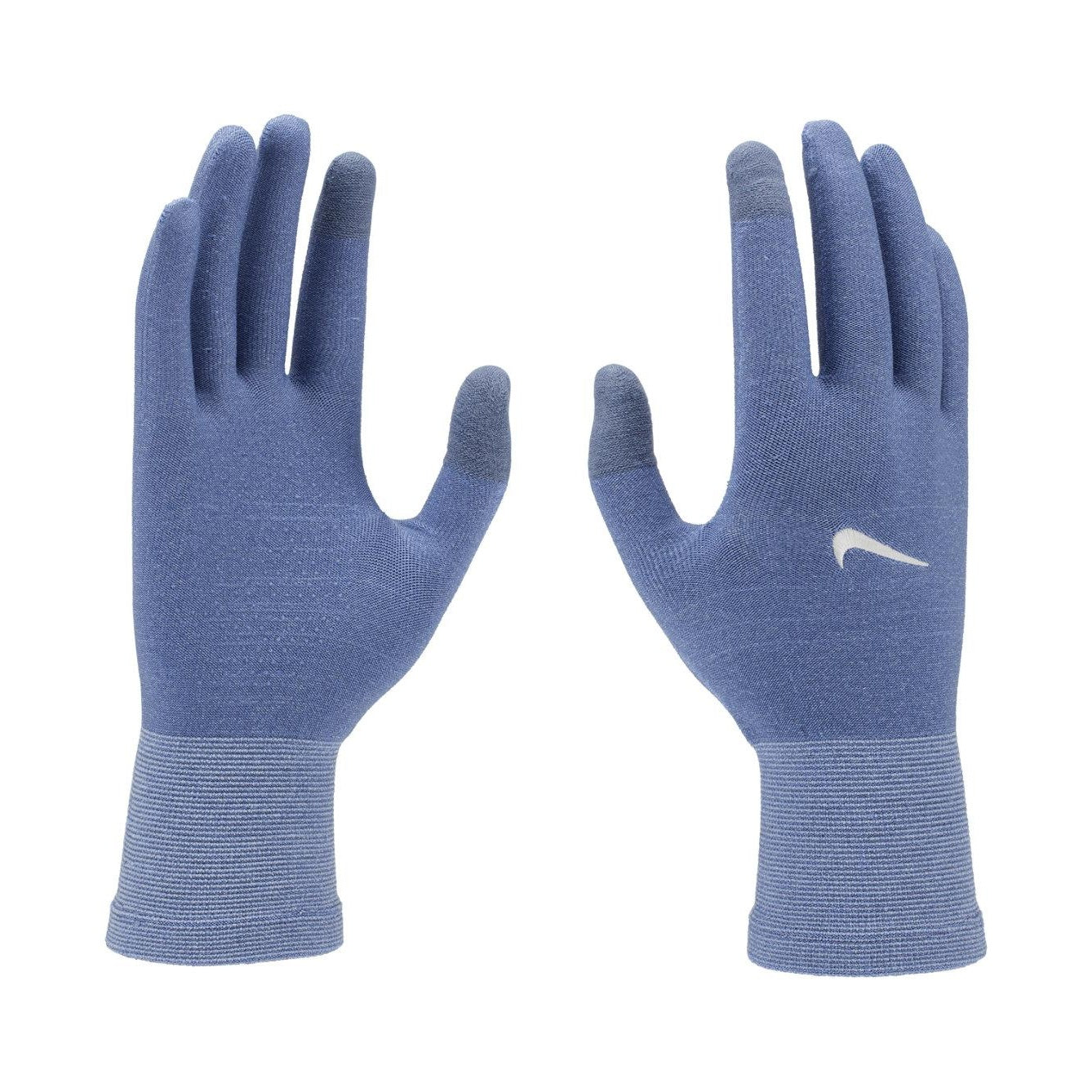 Blue - Side - Nike Mens Lightweight Knitted Running Gloves