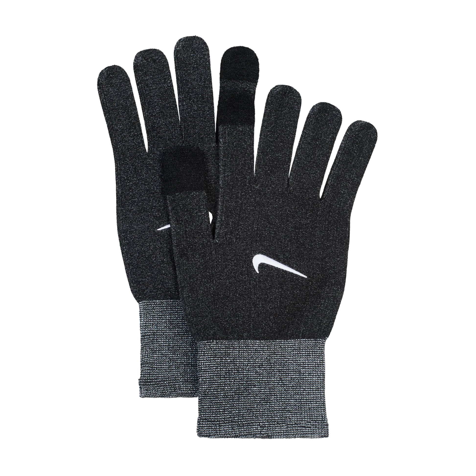 Black - Back - Nike Mens Lightweight Knitted Running Gloves
