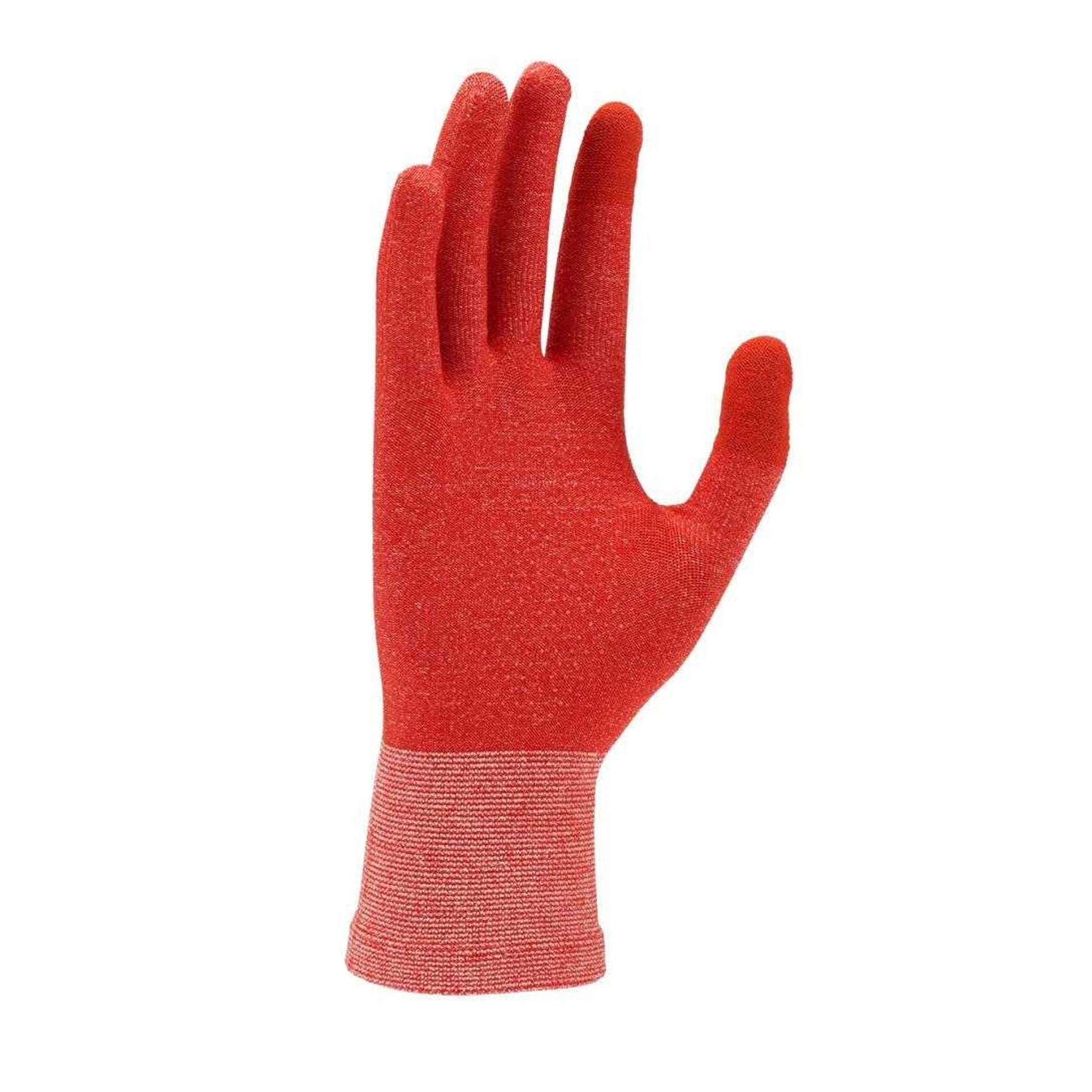 Red - Back - Nike Mens Lightweight Knitted Running Gloves