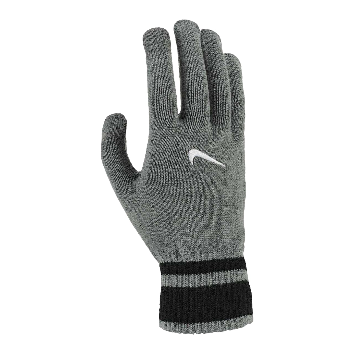 Grey - Front - Nike Mens Gripped Knitted Gloves