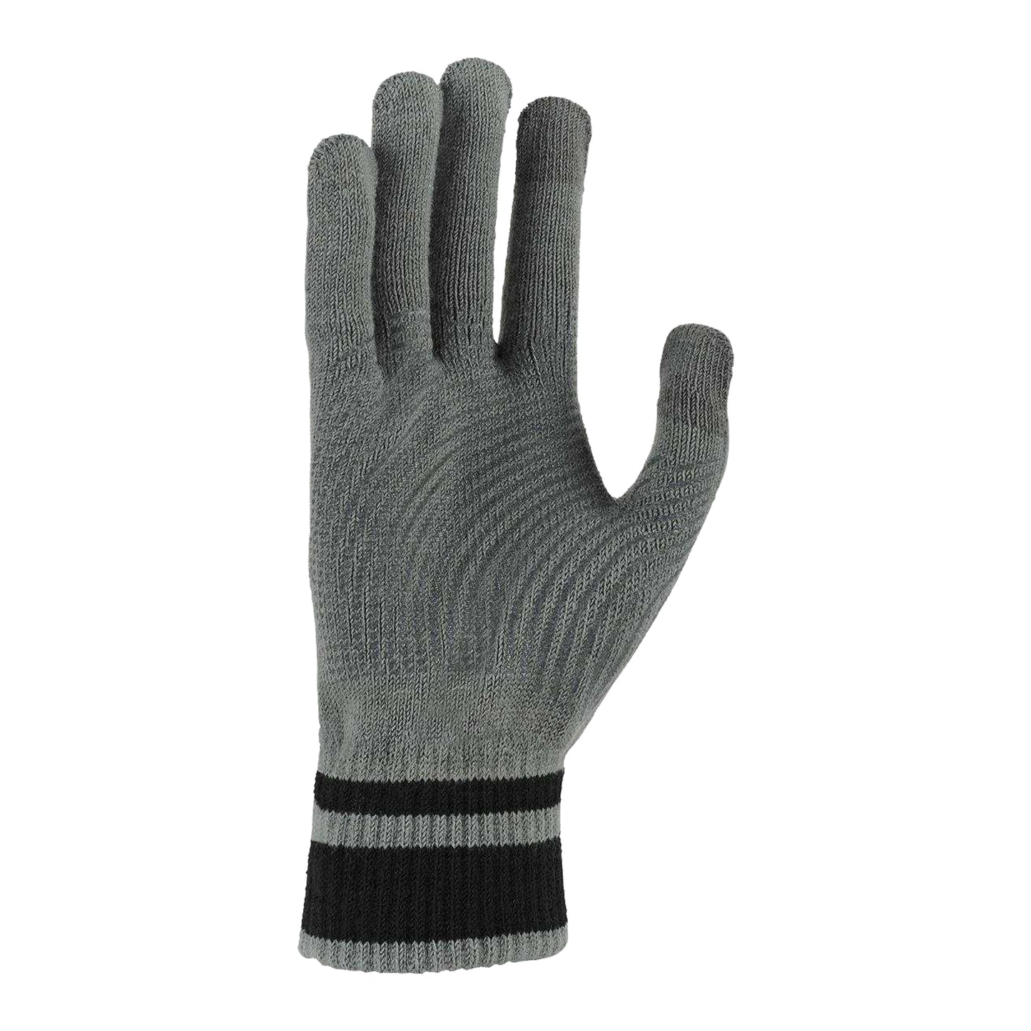 Grey - Back - Nike Mens Gripped Knitted Gloves