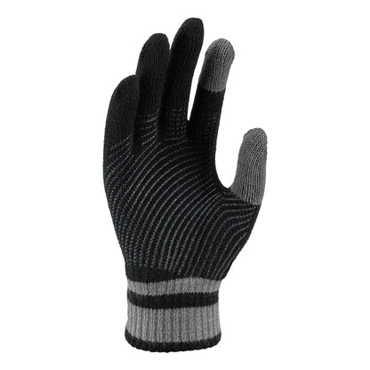 Black - Side - Nike Childrens-Kids Y Gripped Knitted Gloves
