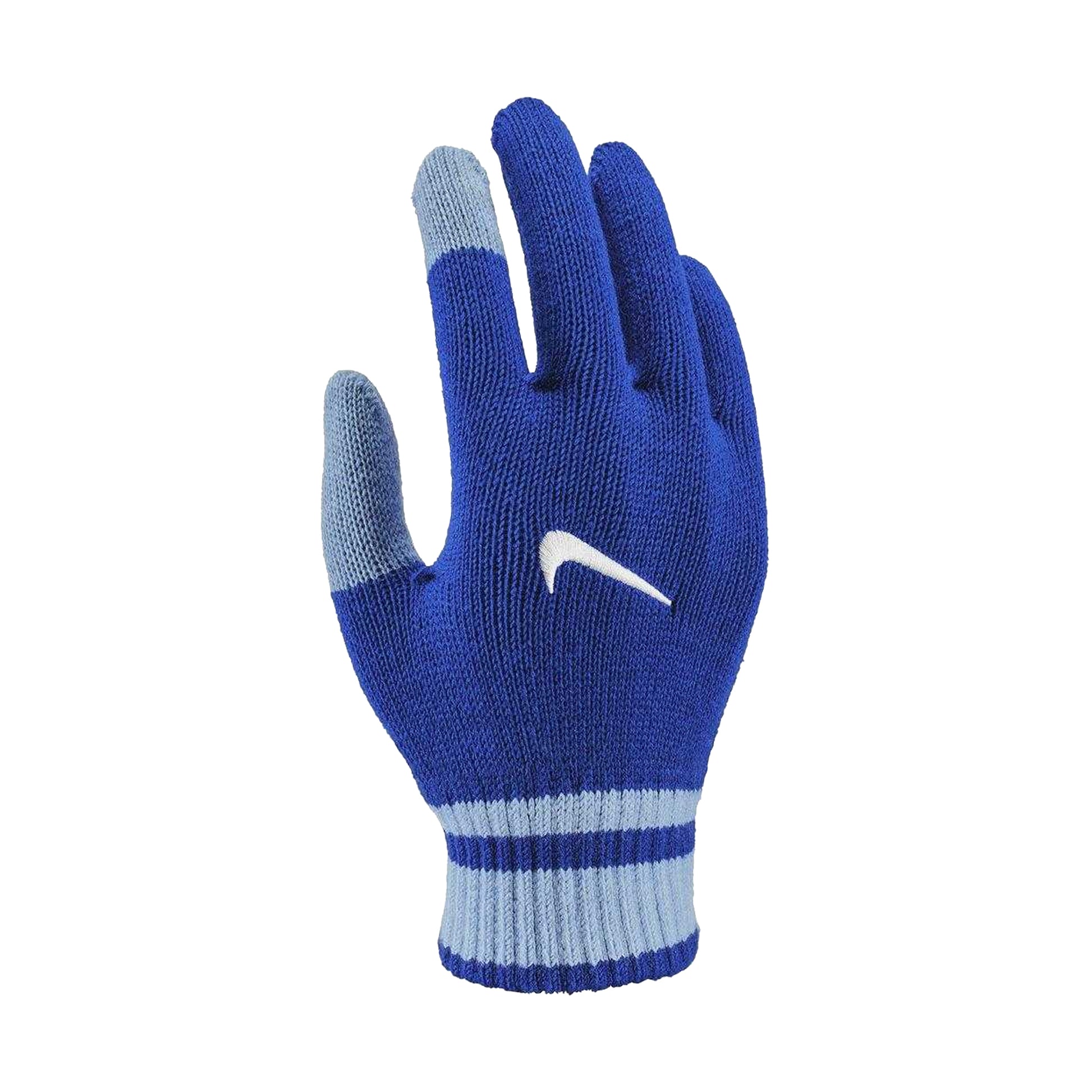 Blue - Side - Nike Childrens-Kids Y Gripped Knitted Gloves