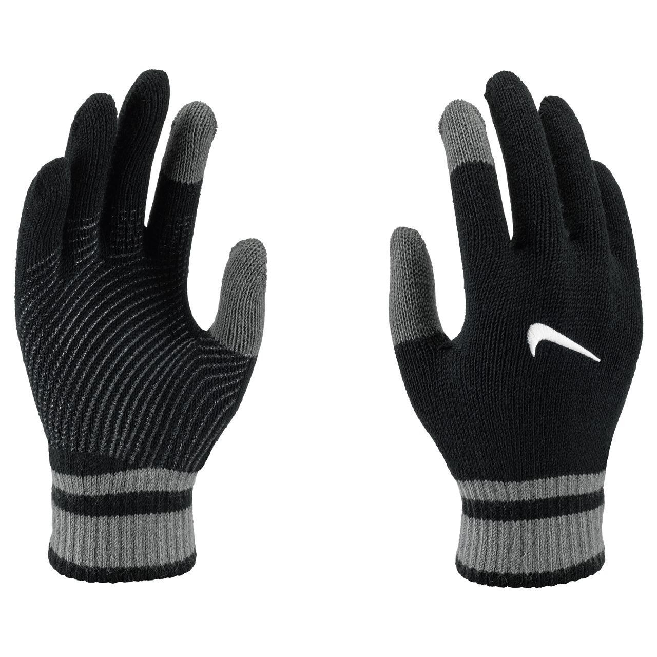 Black - Front - Nike Childrens-Kids Y Gripped Knitted Gloves