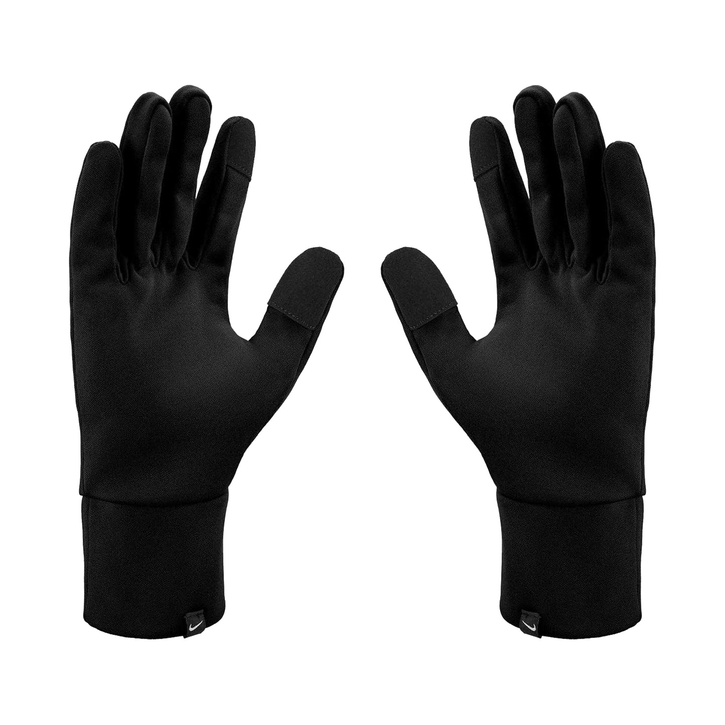 Black - Back - Nike Mens Fleece Therma-Fit Gloves