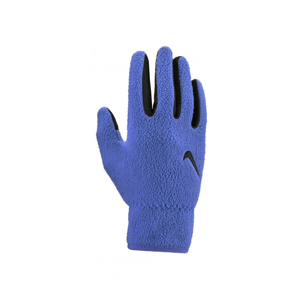 Blue - Back - Nike Childrens-Kids One Fleece Therma-Fit Gloves