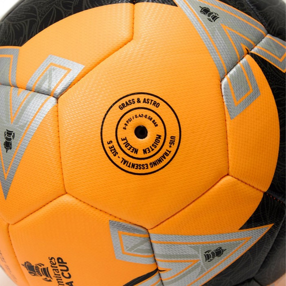 Orange-Black-Grey - Back - Mitre 2025-2026 Emirates FA Cup Football