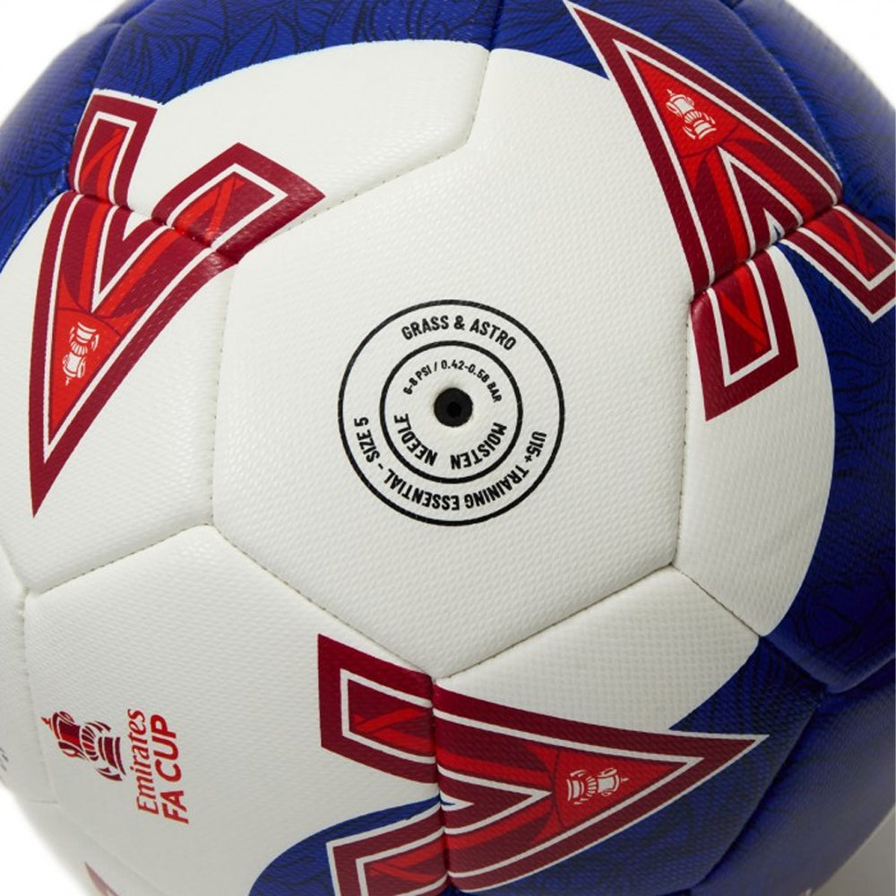 White-Blue-Red - Back - Mitre 2025-2026 Emirates FA Cup Football