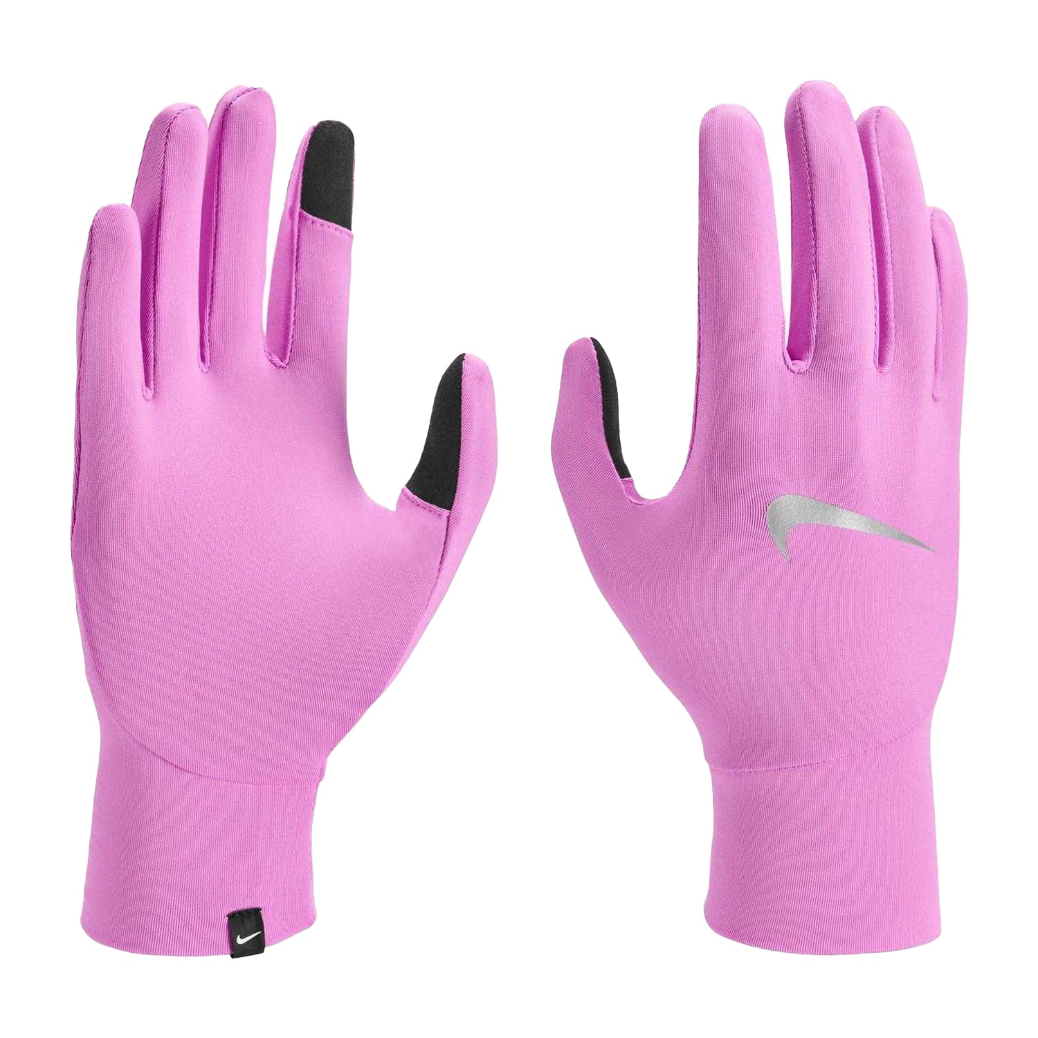 Pink - Side - Nike Womens-Ladies Pacer Lightweight Running Gloves