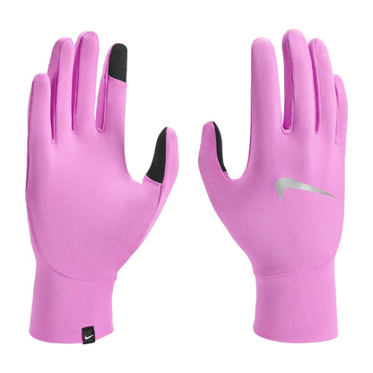 Pink - Side - Nike Womens-Ladies Pacer Lightweight Running Gloves