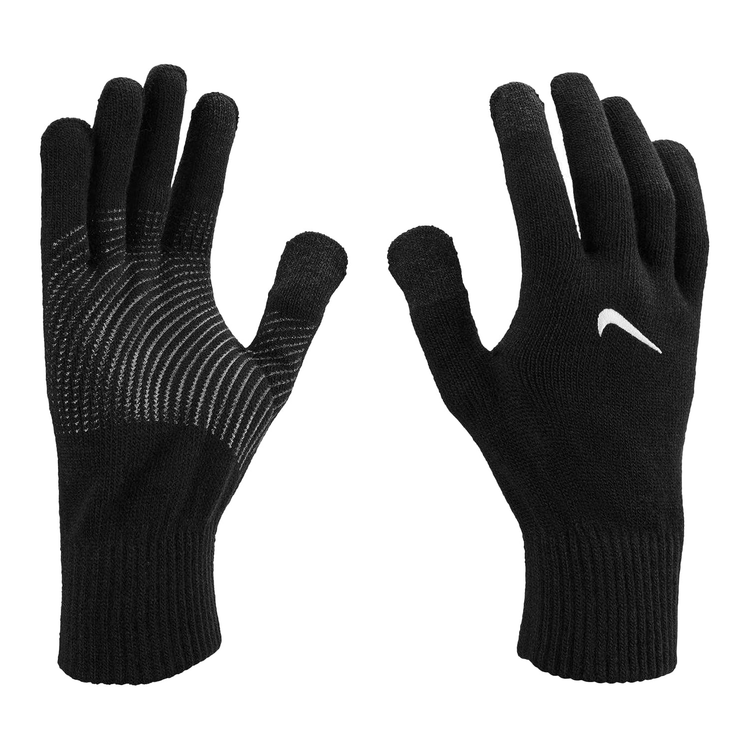 Black - Side - Nike Mens Tech And Grip 3.0 Winter Gloves