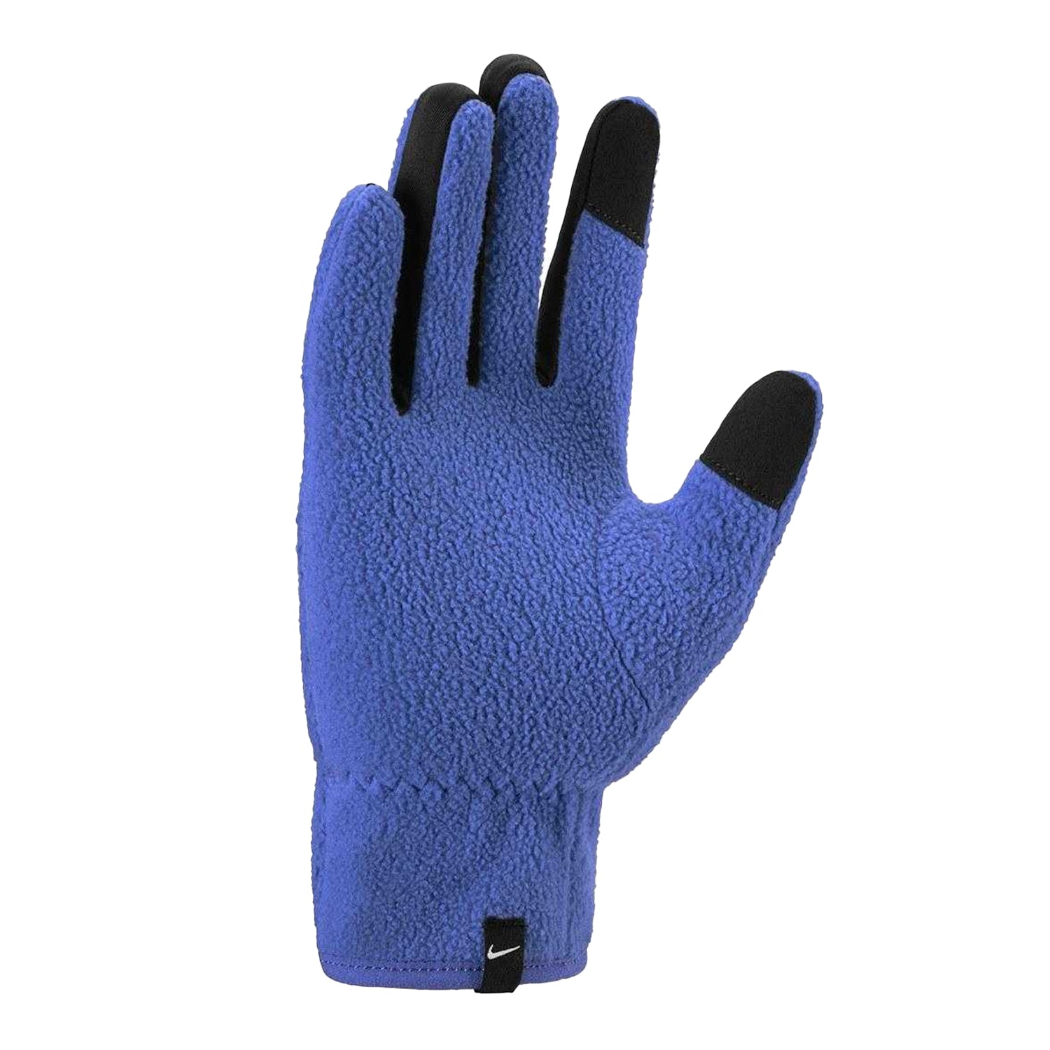 Blue - Back - Nike Childrens-Kids One Fleece Therma-Fit Winter Gloves