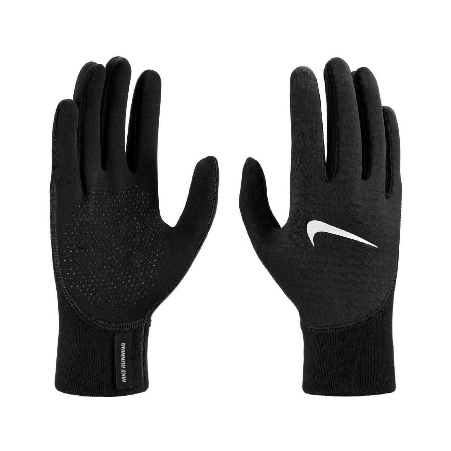 Black - Side - Nike Mens Therma-Fit Pacer Sphere Sports Gloves