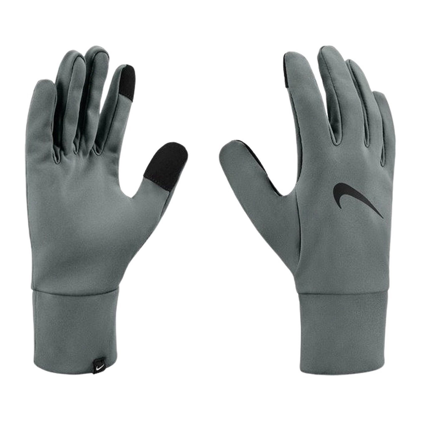 Grey - Side - Nike Mens Therma Fit Fleece Gloves