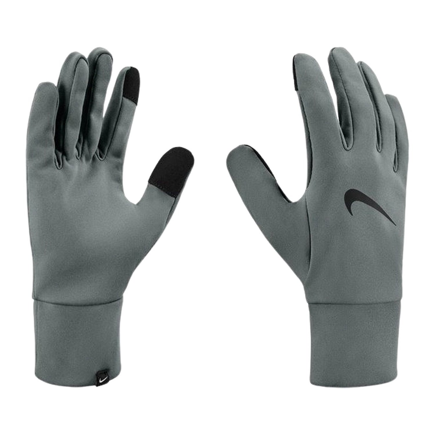 Grey - Side - Nike Mens Therma Fit Fleece Gloves