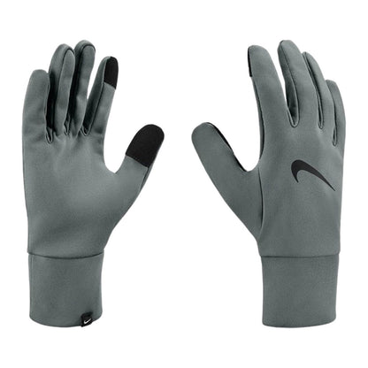 Grey - Side - Nike Mens Therma Fit Fleece Gloves