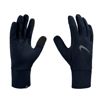 Navy - Side - Nike Mens Therma Fit Fleece Gloves