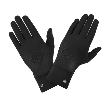 Black - Back - Ronhill Hat And Gloves Set