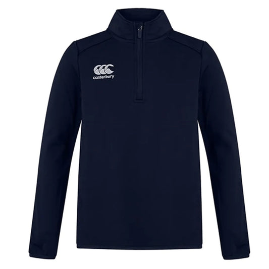 Navy - Front - Canterbury Mens Club Quarter Zip Training Midlayer