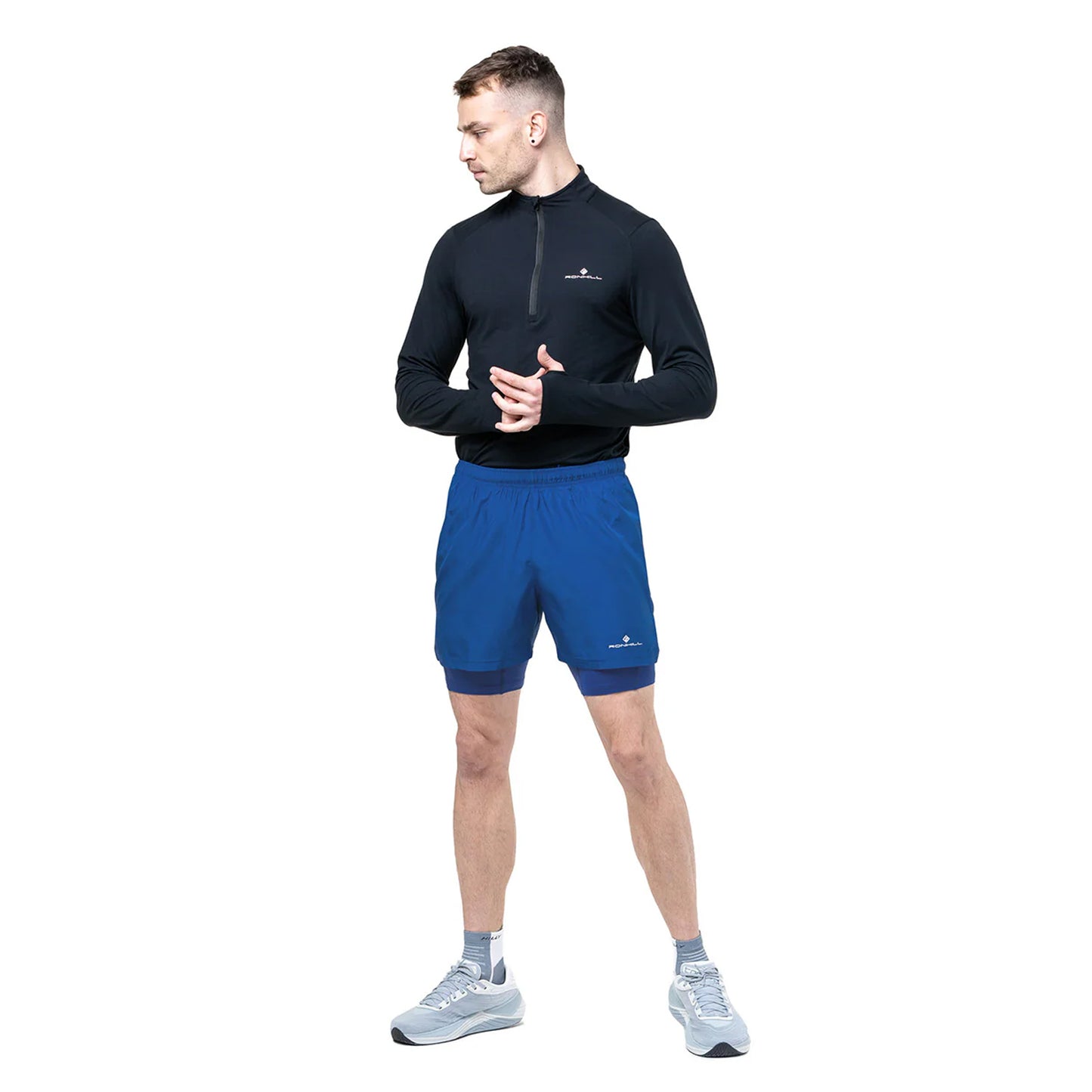 Cobalt - Side - Ronhill Mens Core Twin Shorts