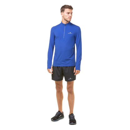 Cobalt Blue - Side - Ronhill Mens Core Half Zip Thermal Top