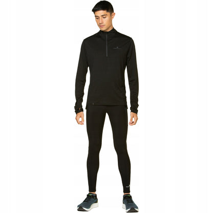 Black - Side - Ronhill Mens Tech Winter Tights