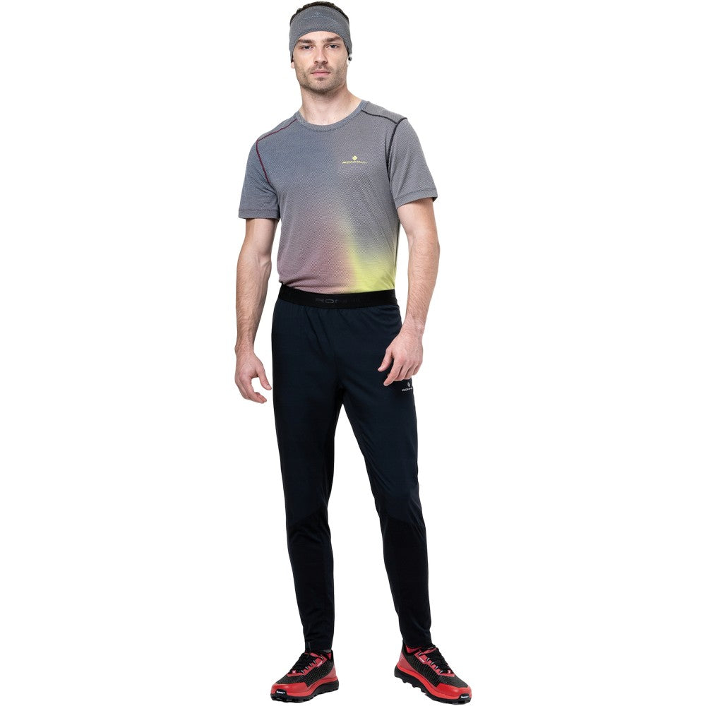 Black - Pack Shot - Ronhill Mens Tech All Terrain Tracksuit Bottoms