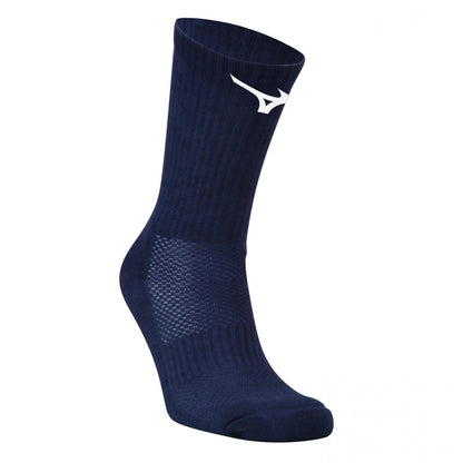 Navy - Back - Mizuno Unisex Adult Crew Socks (Pack of 3)