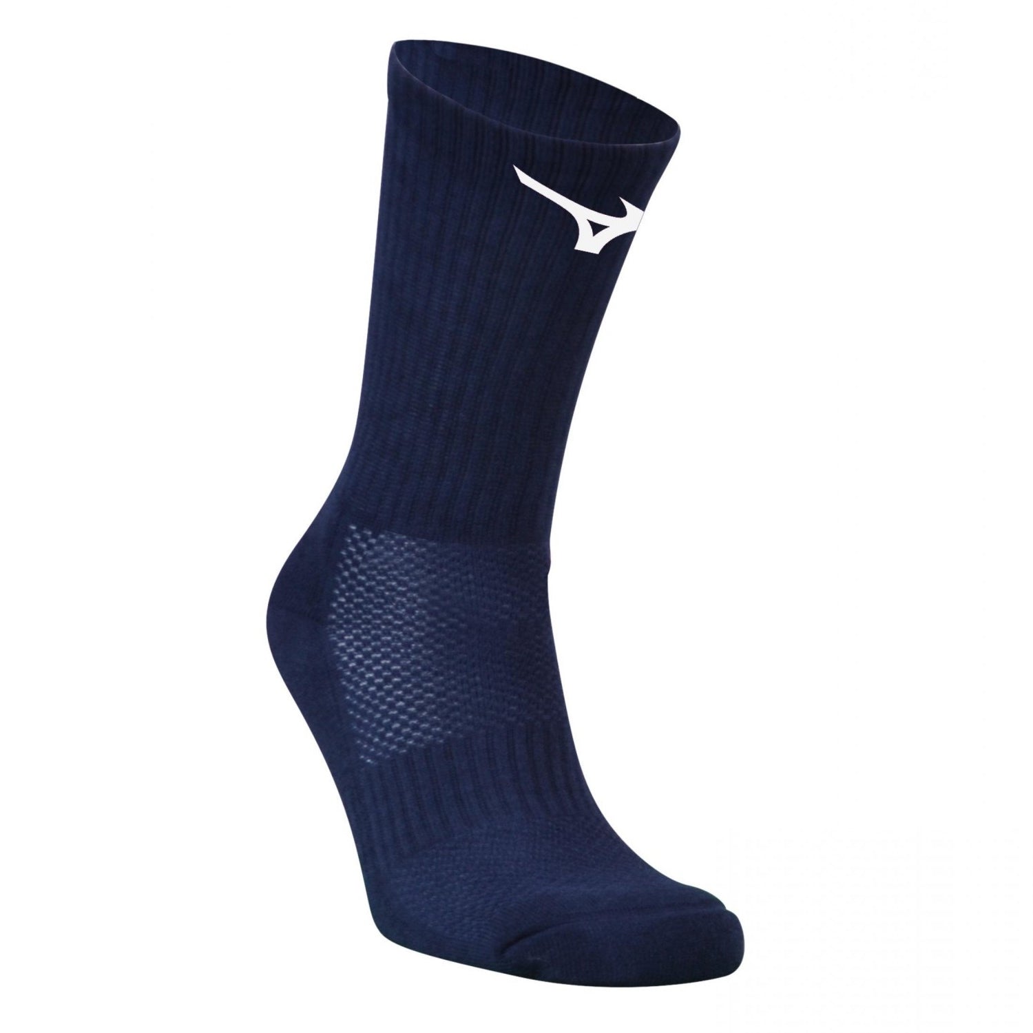 Navy - Back - Mizuno Unisex Adult Crew Socks