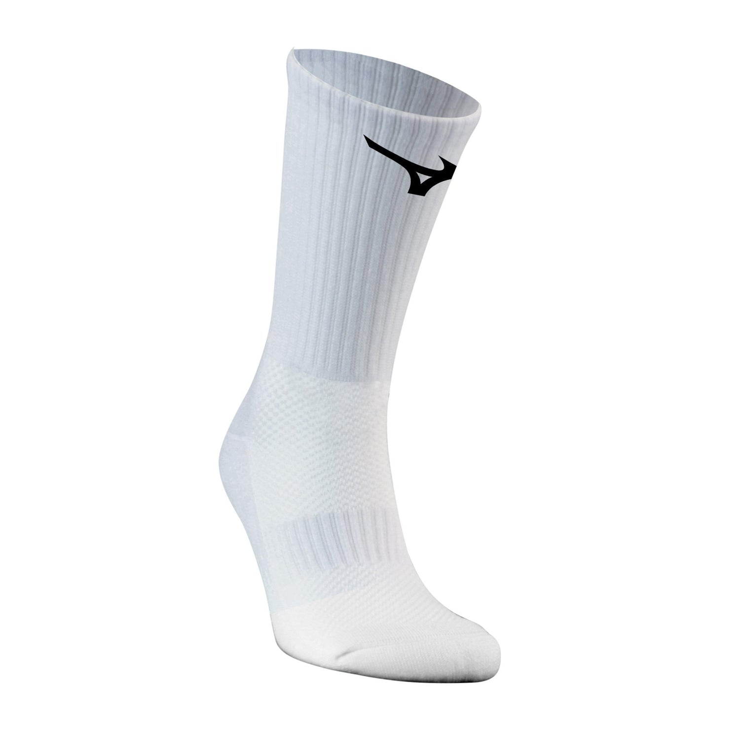 White - Back - Mizuno Unisex Adult Crew Socks