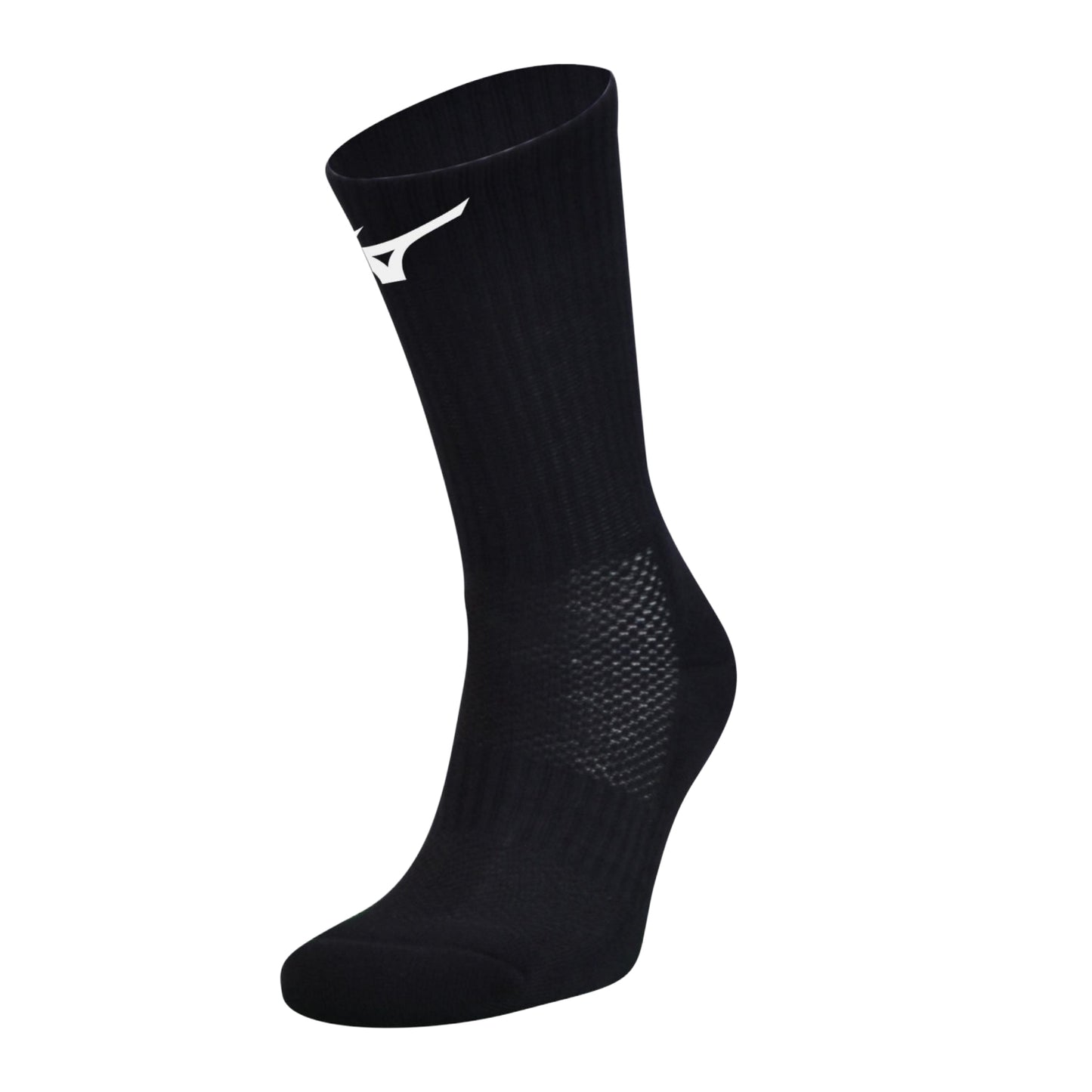 Black - Front - Mizuno Unisex Adult Crew Socks