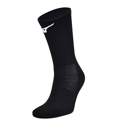 Black - Front - Mizuno Unisex Adult Crew Socks (Pack of 3)