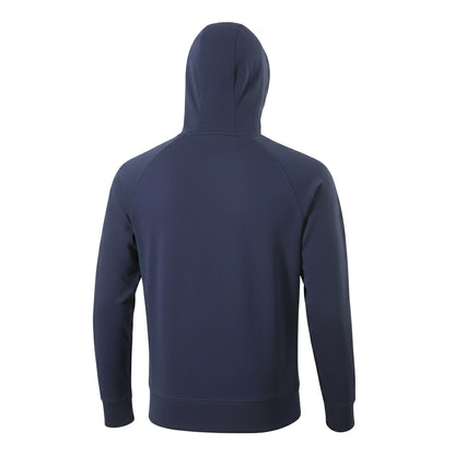 Navy - Back - Mizuno Mens Terrycloth Hoodie