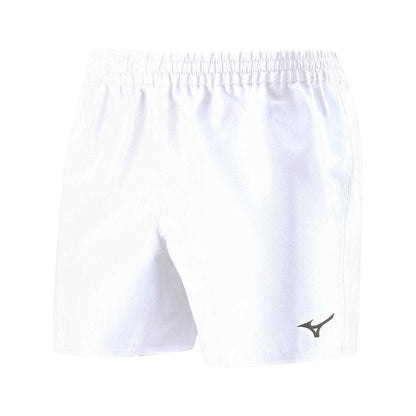 White - Front - Mizuno Mens Authentic Rugby Shorts