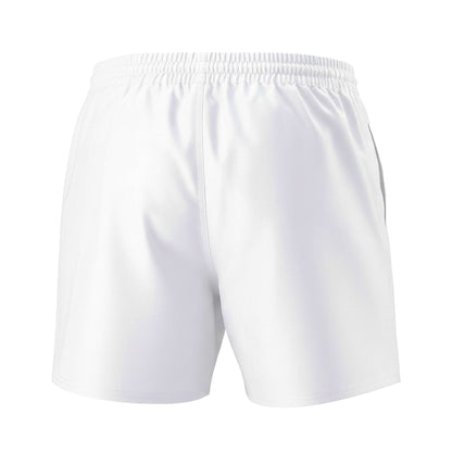 White - Back - Mizuno Mens Authentic Rugby Shorts