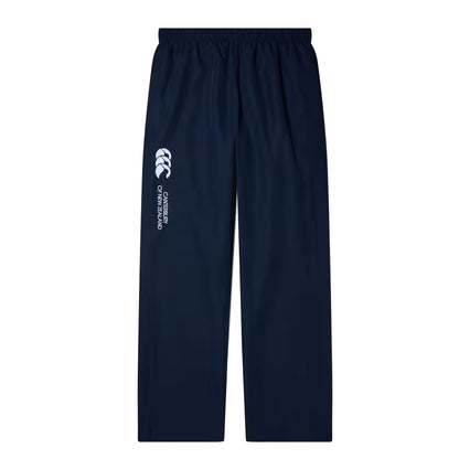 Navy - Front - Canterbury Womens-Ladies Open Hem Training Jogging Bottoms