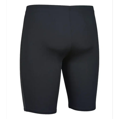 Black-White - Back - Arena Mens Solid Jammer Shorts