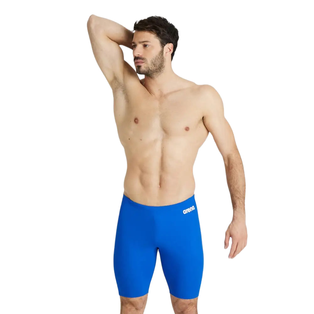 Royal Blue-White - Side - Arena Mens Solid Jammer Shorts