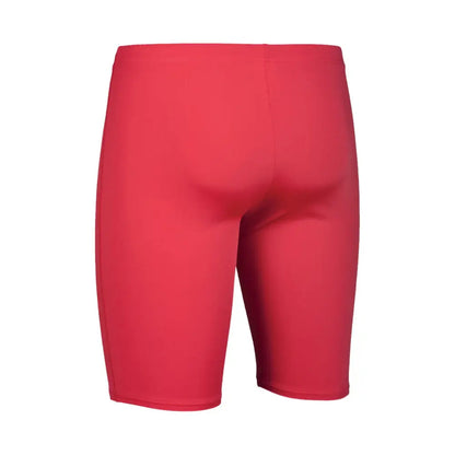 Red-White - Back - Arena Mens Solid Jammer Shorts