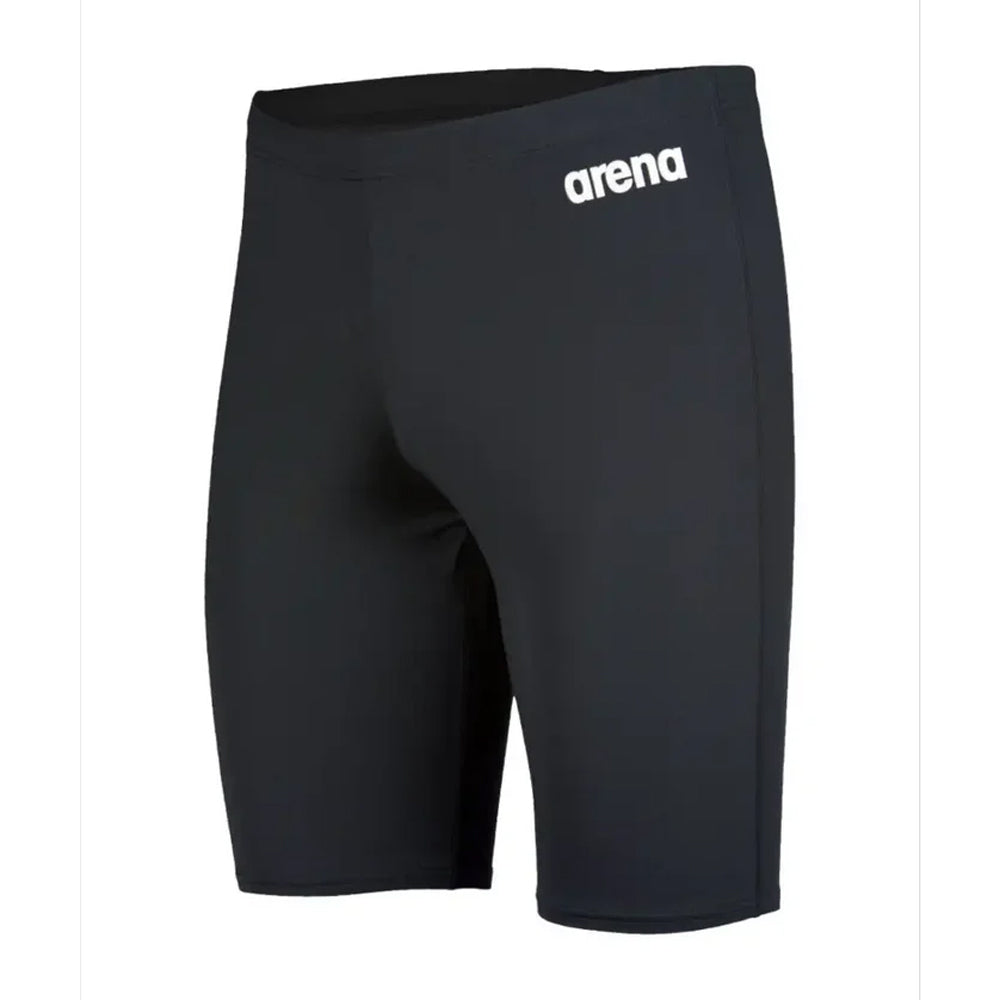 Black-White - Front - Arena Mens Solid Jammer Shorts