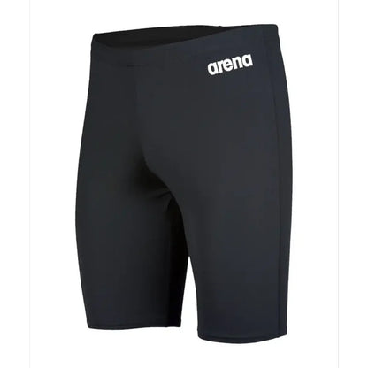 Black-White - Front - Arena Mens Solid Jammer Shorts