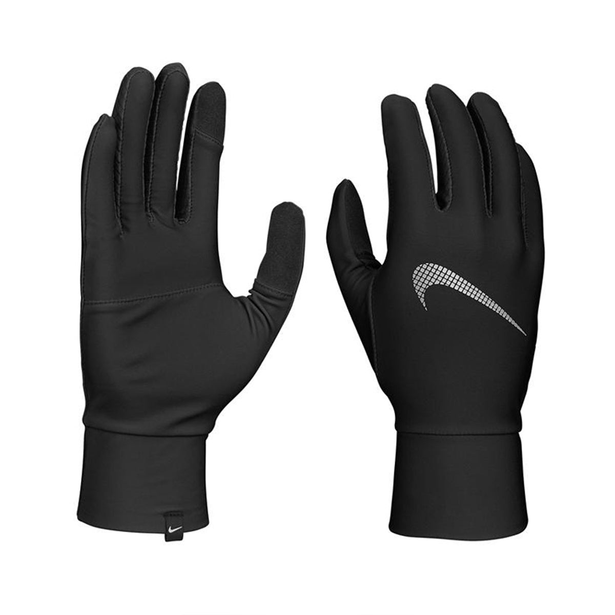 Black - Side - Nike Mens Essential Running Hat And Gloves Set