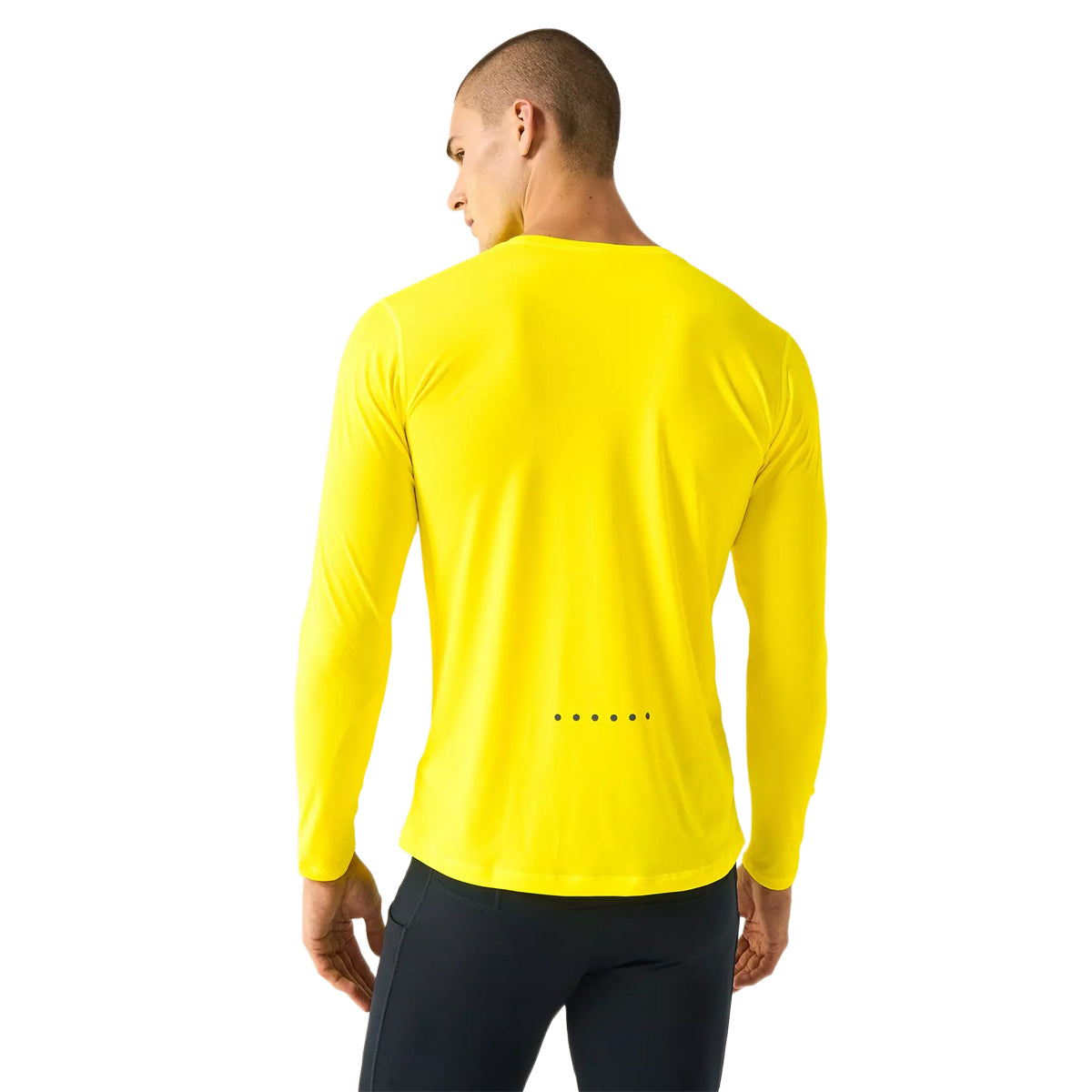 Fluorescent Yellow - Back - Ronhill Mens Core Long-Sleeved T-Shirt