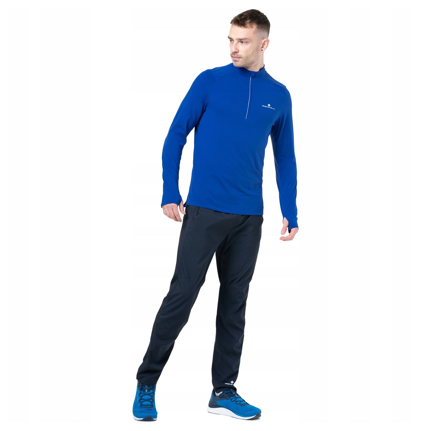 Black - Side - Ronhill Mens Core Session Tracksuit Bottoms