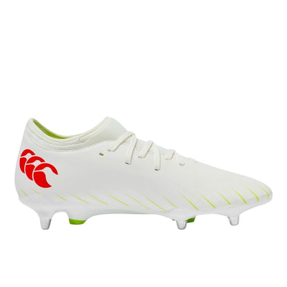 White-Orange - Front - Canterbury Mens Speed Falcon Team Soft Ground Football Boots