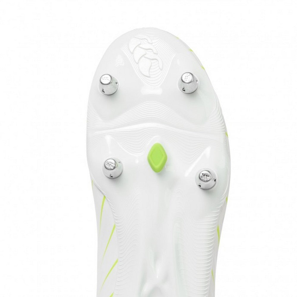 White-Orange - Side - Canterbury Mens Speed Falcon Team Soft Ground Football Boots