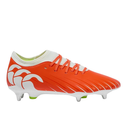 Orange-White - Front - Canterbury Mens Speed Falcon Team Soft Ground Football Boots