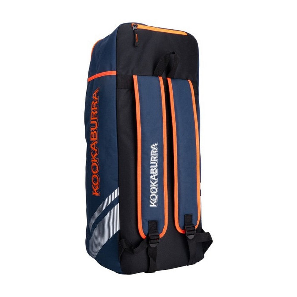 Navy-Orange - Back - Kookaburra D6500 Cricket Bag